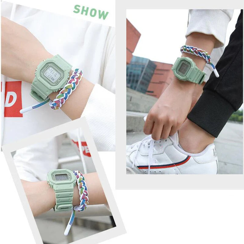 YIKAZE Sports LED Digital Watch – Unisex Waterproof Casual Timepiece