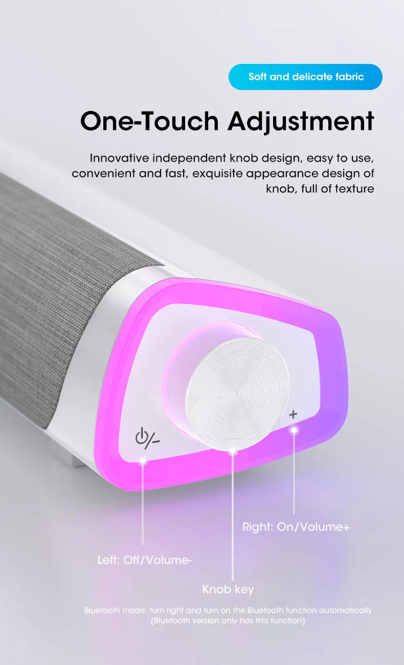 π΅ 4D Computer Speaker Bar β Bluetooth 5.0 Surround Sound