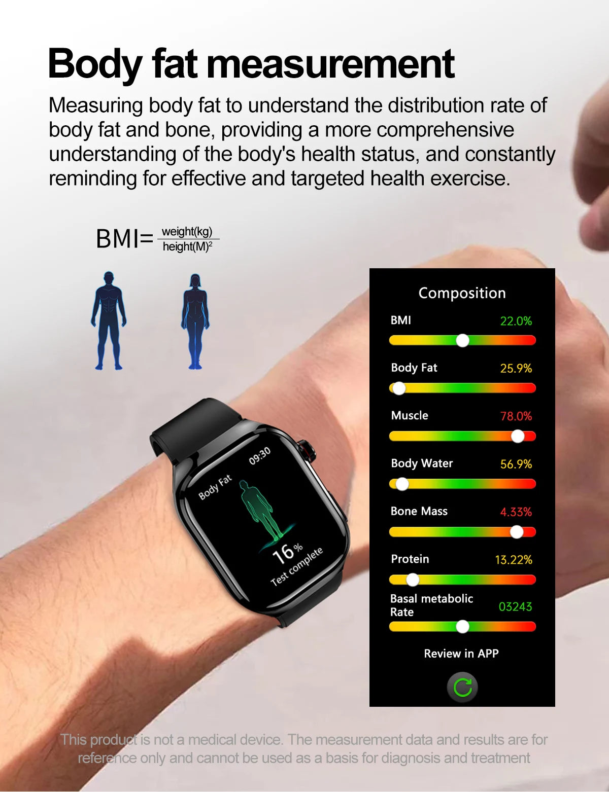 AI Health Smart Watch – Advanced 5-Organ Health Management