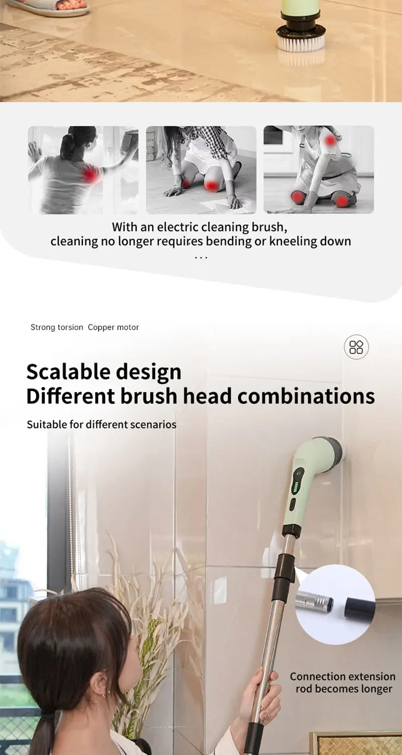 BALASHOV Electric Cleaning Brush – Powerful, Convenient & Multi-Purpose