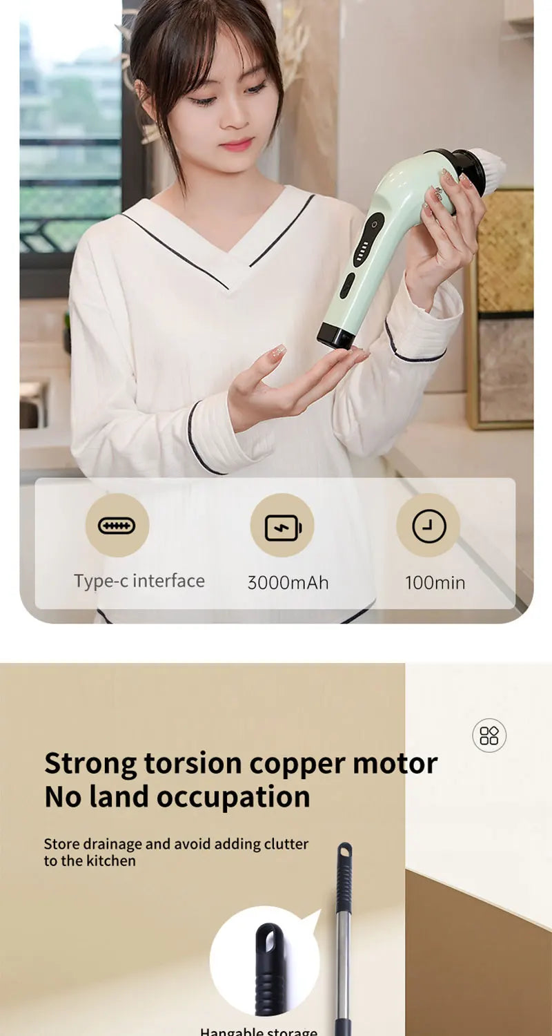 BALASHOV Electric Cleaning Brush – Powerful, Convenient & Multi-Purpose