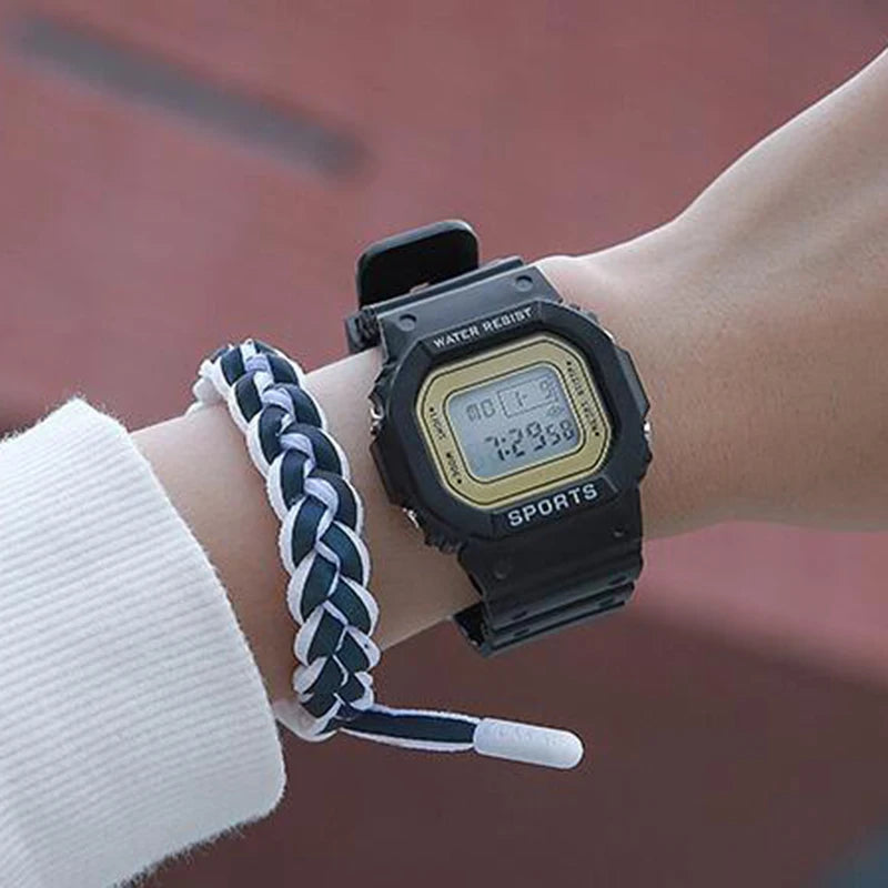 YIKAZE Sports LED Digital Watch – Unisex Waterproof Casual Timepiece