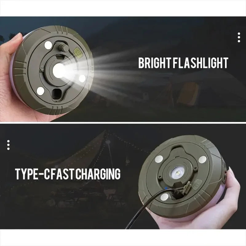 Portable Outdoor Camping LED Light Strip – Warm White & RGB Modes