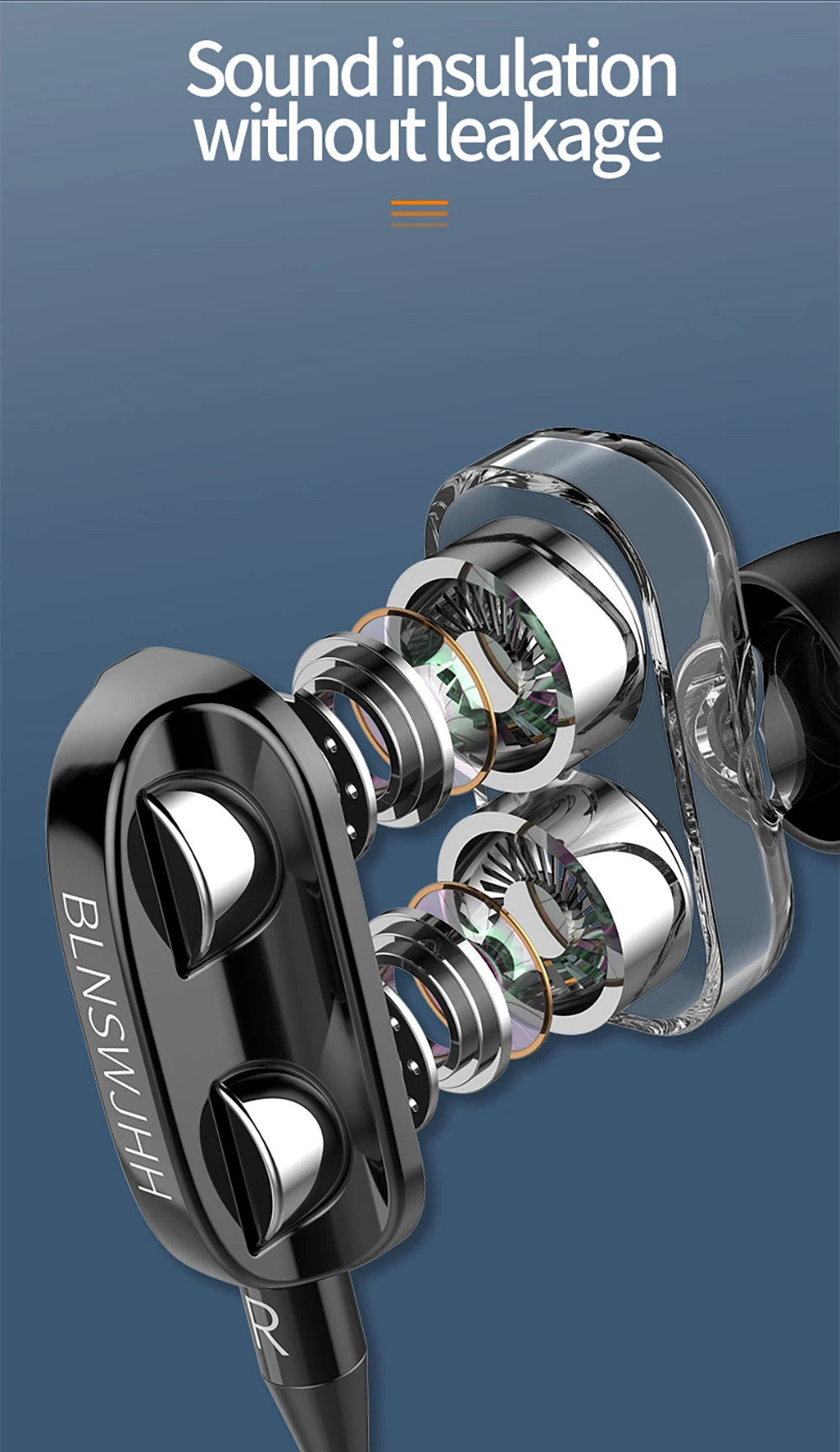 🎧 VAORLO 3.5mm Wired In-Ear Headphones