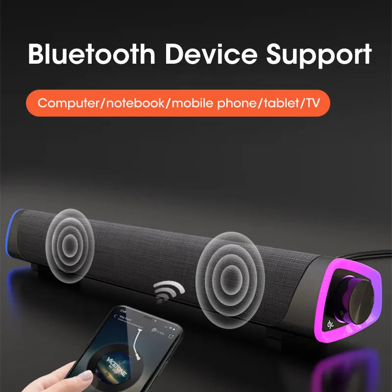 π΅ 4D Computer Speaker Bar β Bluetooth 5.0 Surround Sound