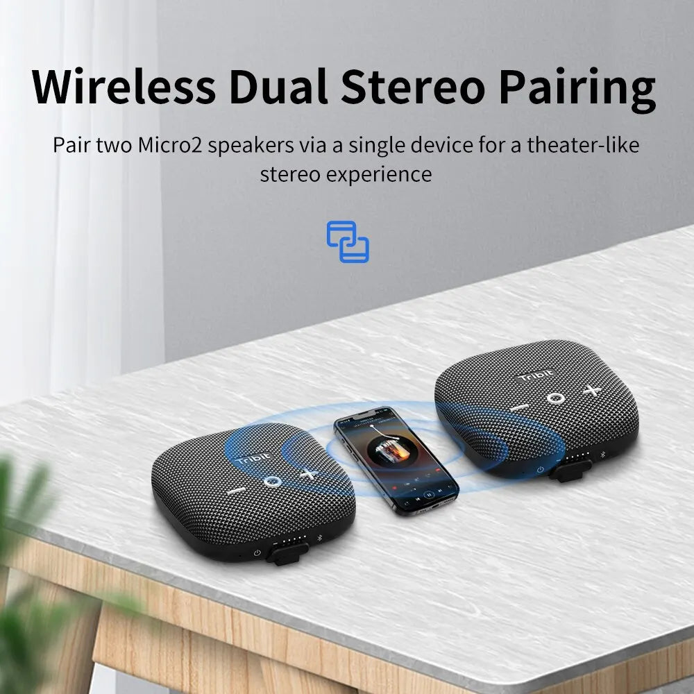 Tribit StormBox Micro 2 – Compact Outdoor Bluetooth Speaker