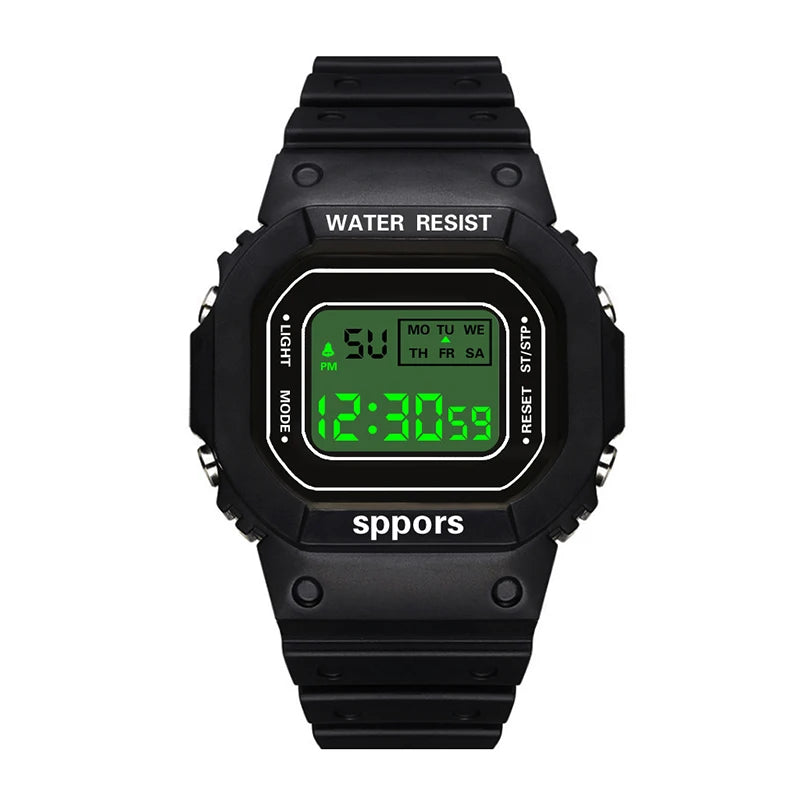 YIKAZE Sports LED Digital Watch – Unisex Waterproof Casual Timepiece
