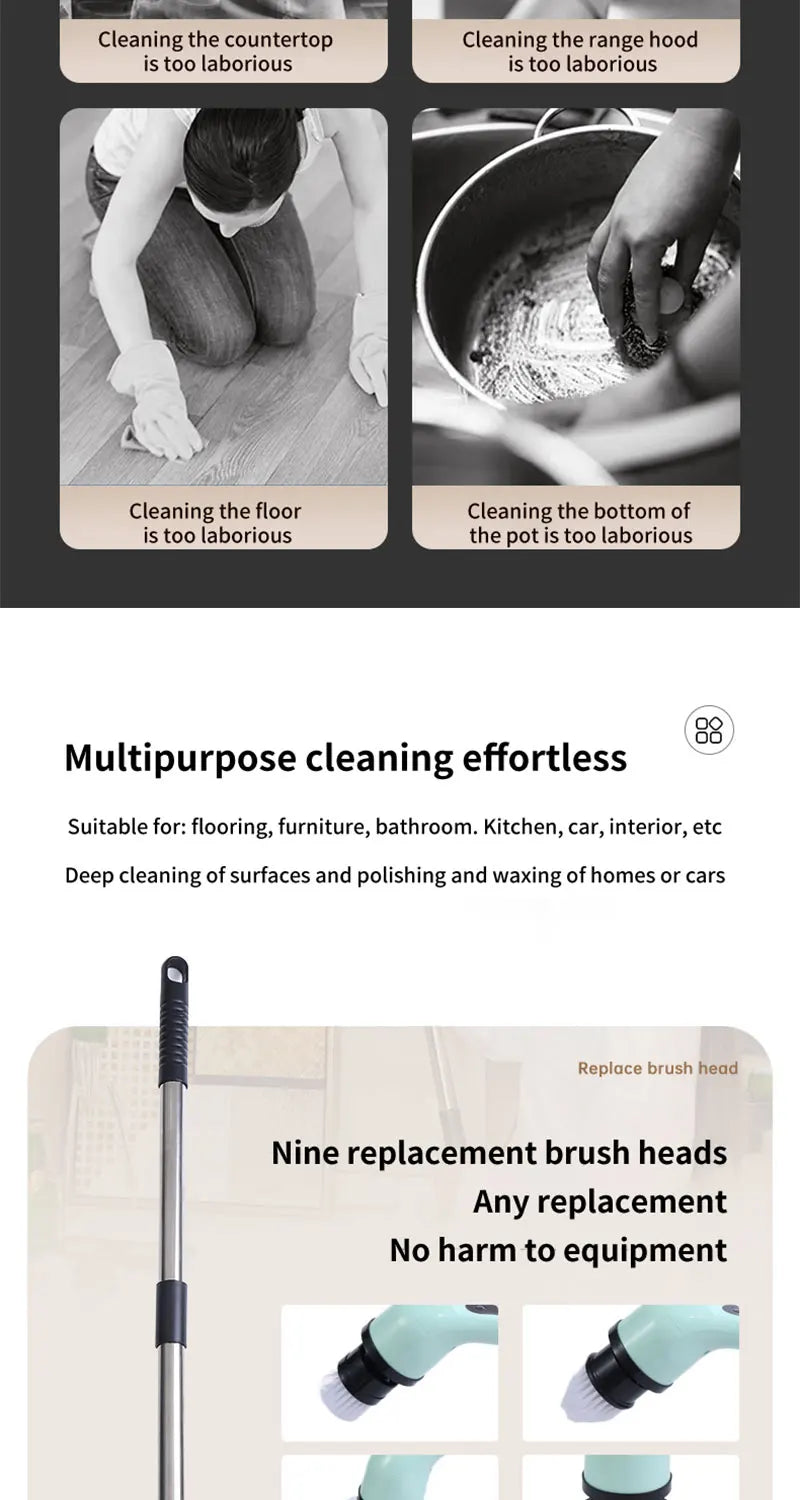 BALASHOV Electric Cleaning Brush – Powerful, Convenient & Multi-Purpose