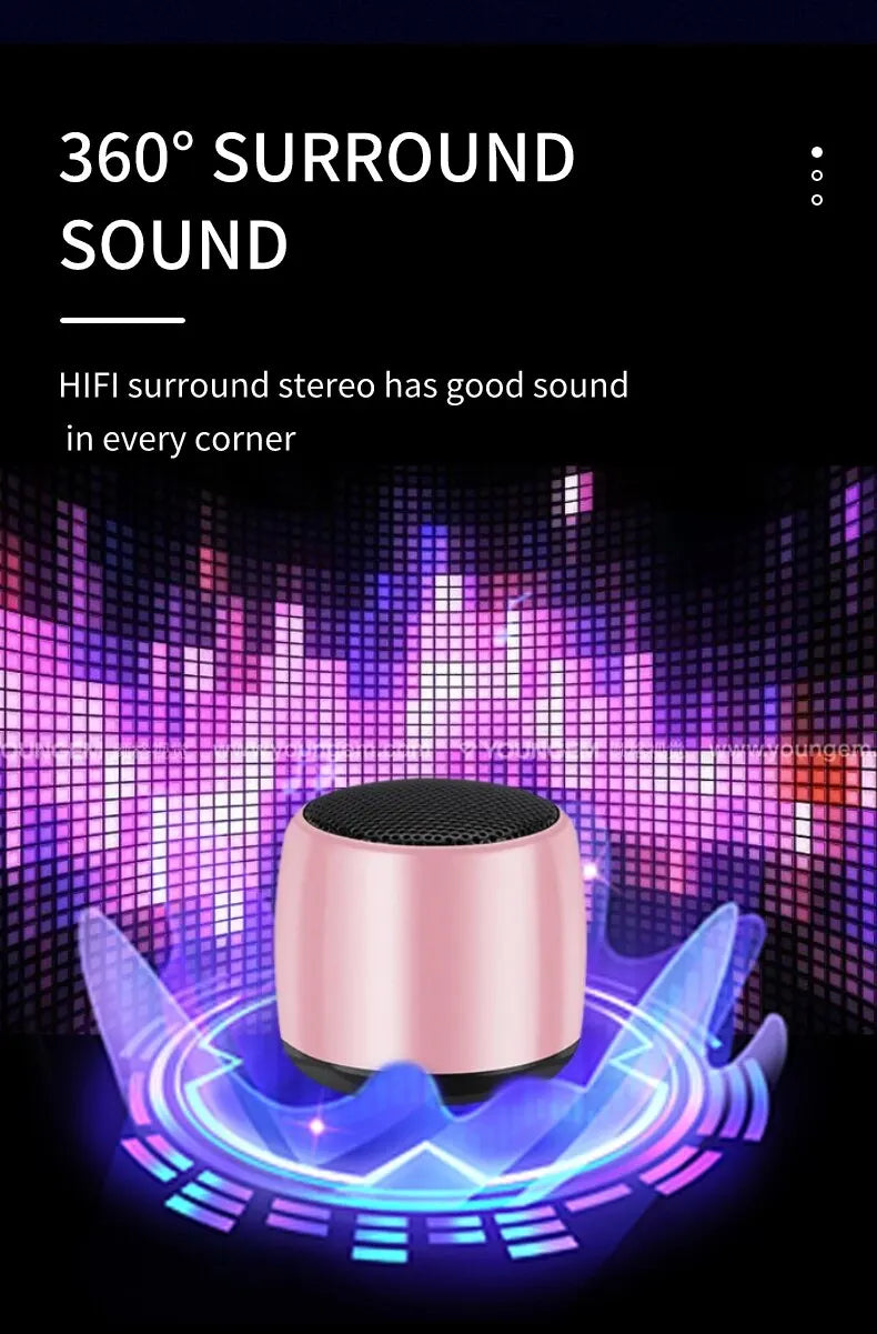 SUPMANGO M1 Portable Bluetooth Speaker – 3D Surround Sound