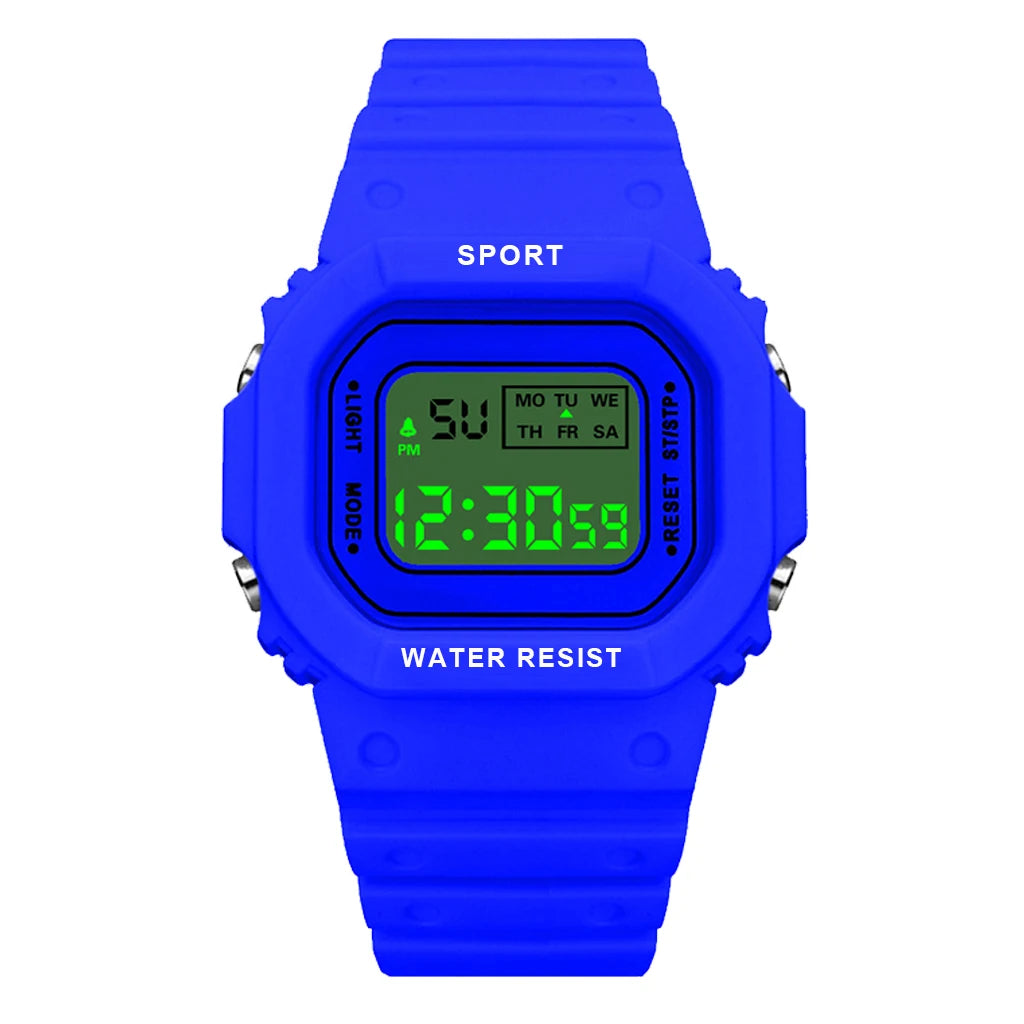 YIKAZE Sports LED Digital Watch – Unisex Waterproof Casual Timepiece