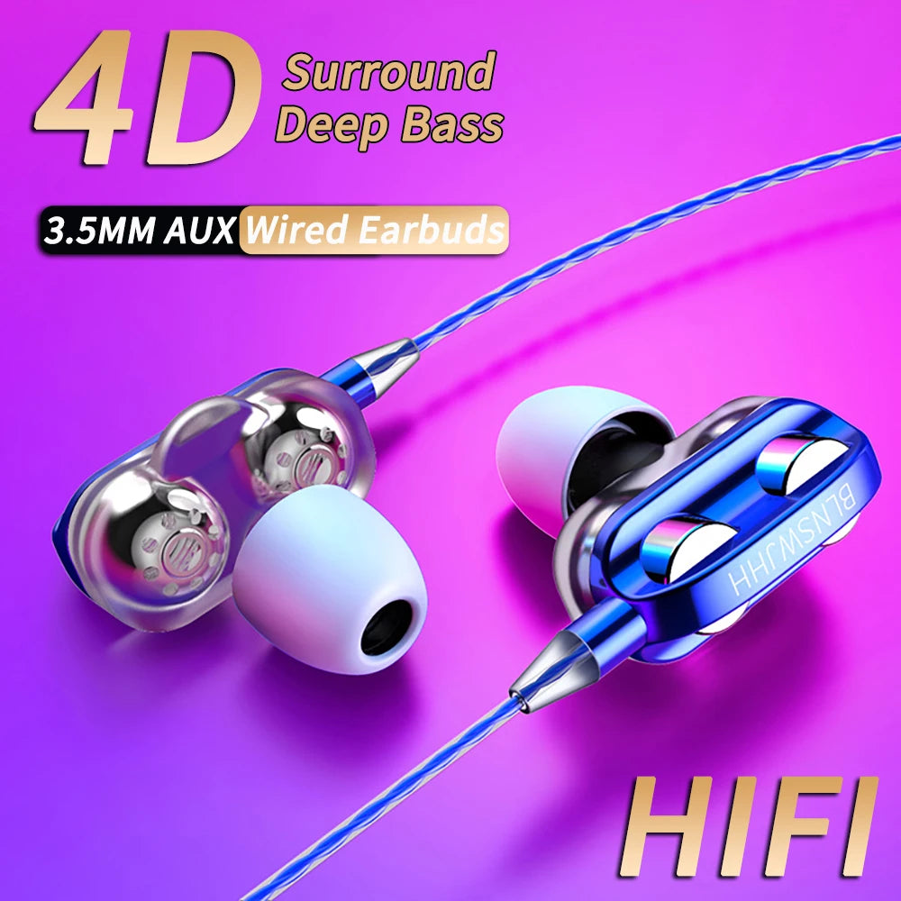 🎧 VAORLO 3.5mm Wired In-Ear Headphones