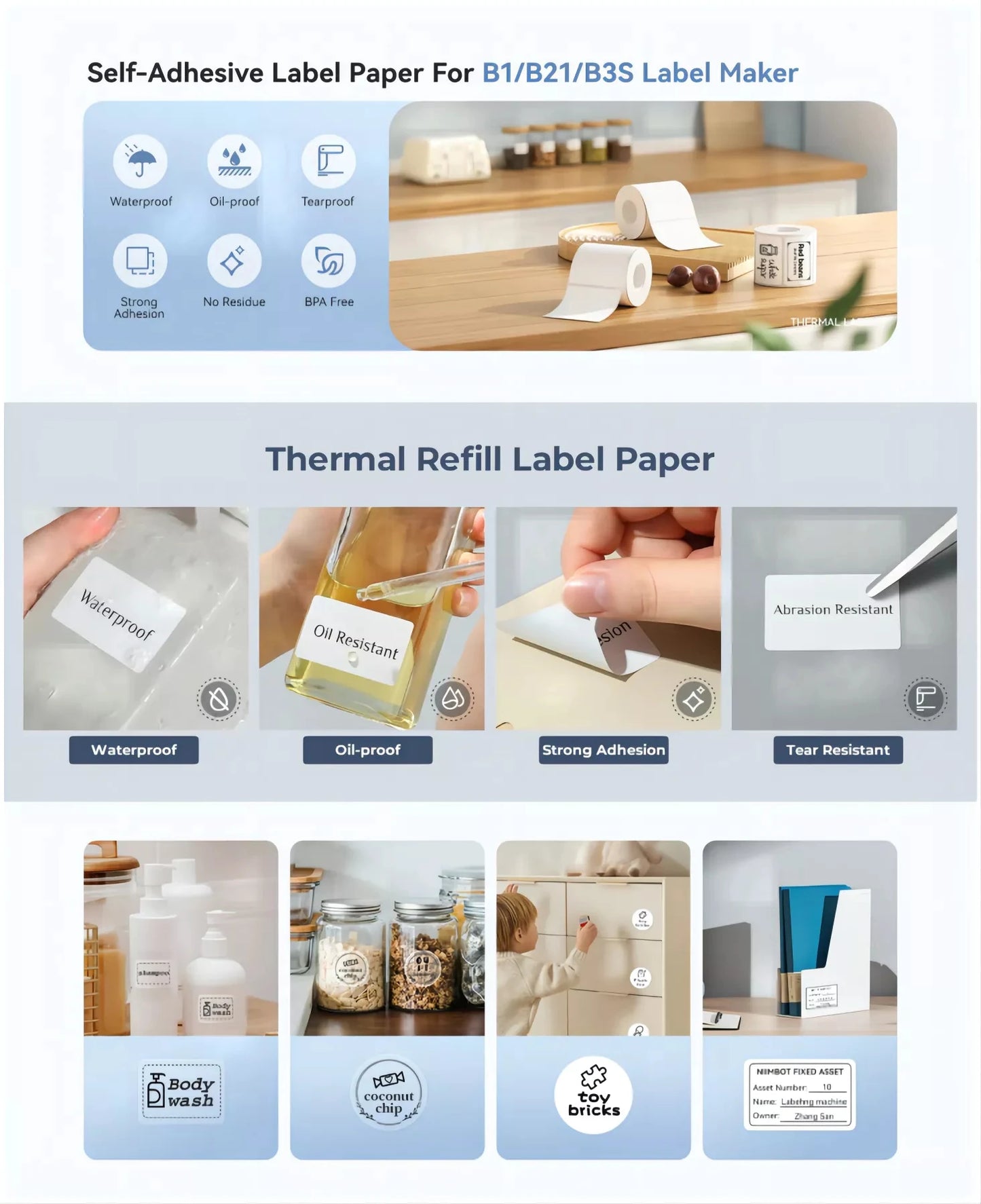 Bluetooth Thermal Label Printer – Commercial & Home Use