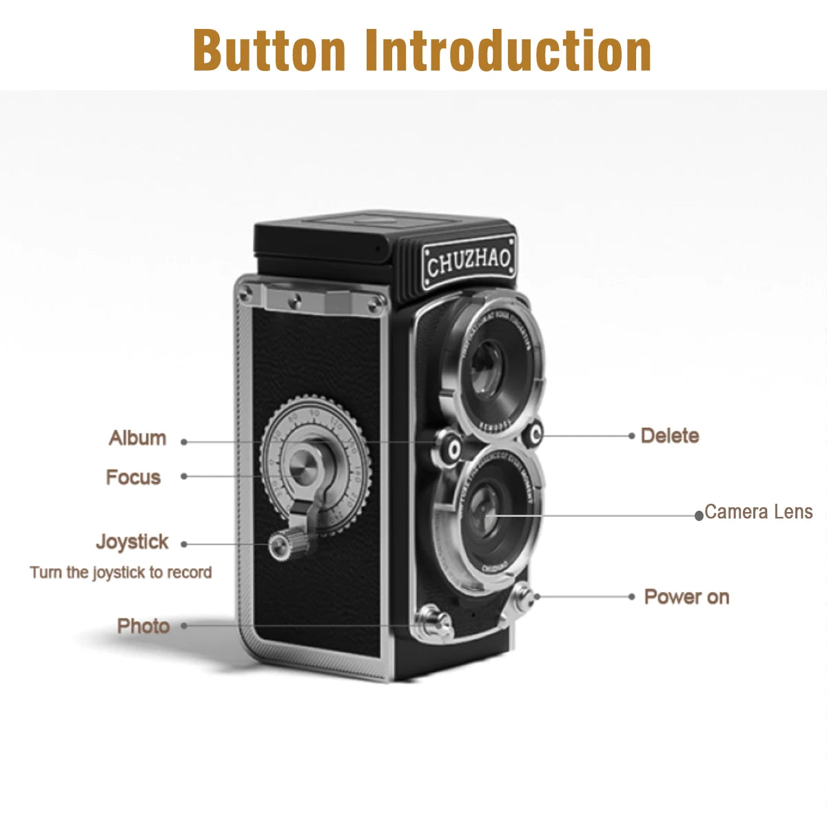 Joytrip Vintage Digital Camera – 12MP HD Photo & 1080P Video