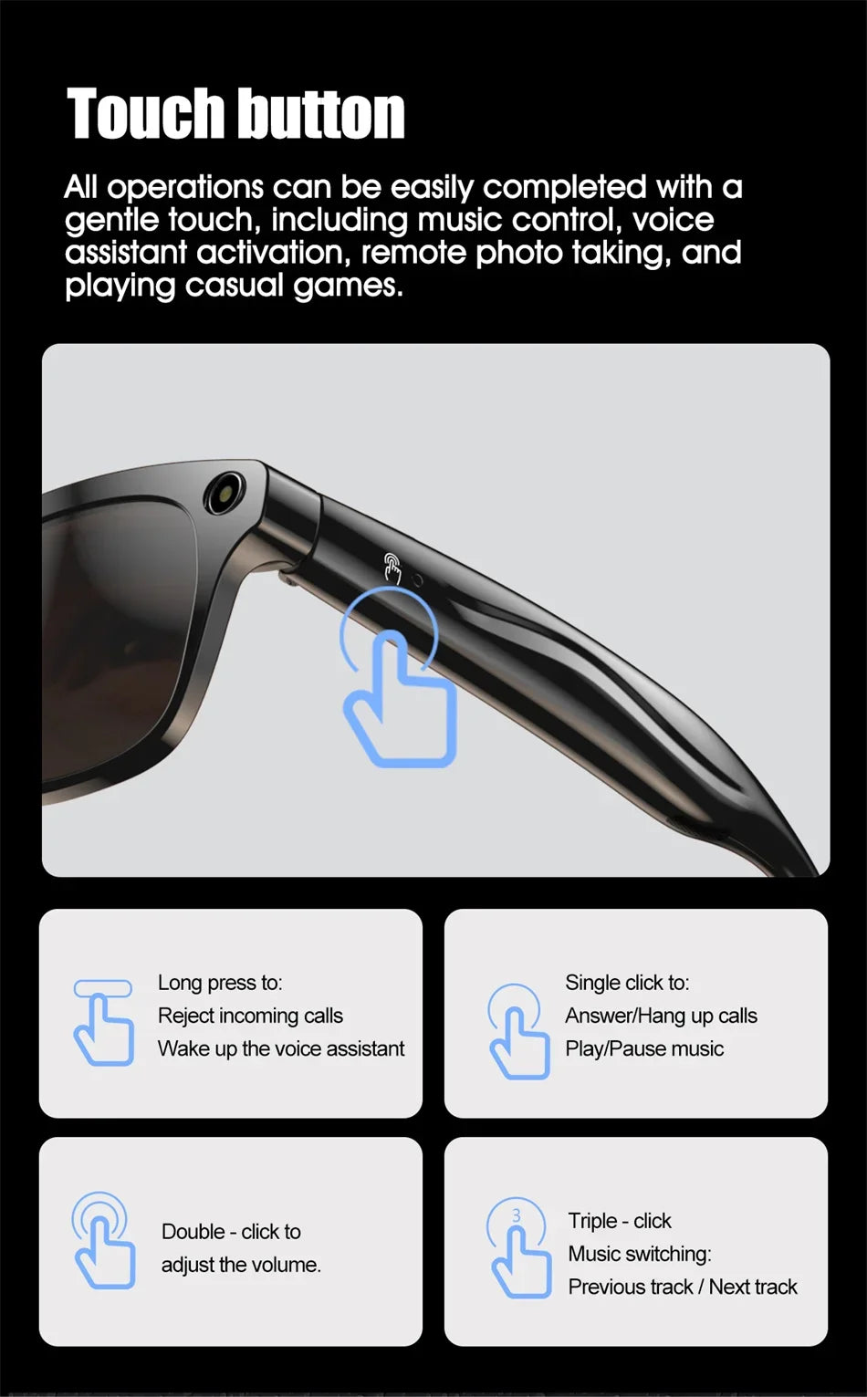 MIJIA D13 Smart Glasses – AI-Powered, Stylish & Multi-Functional