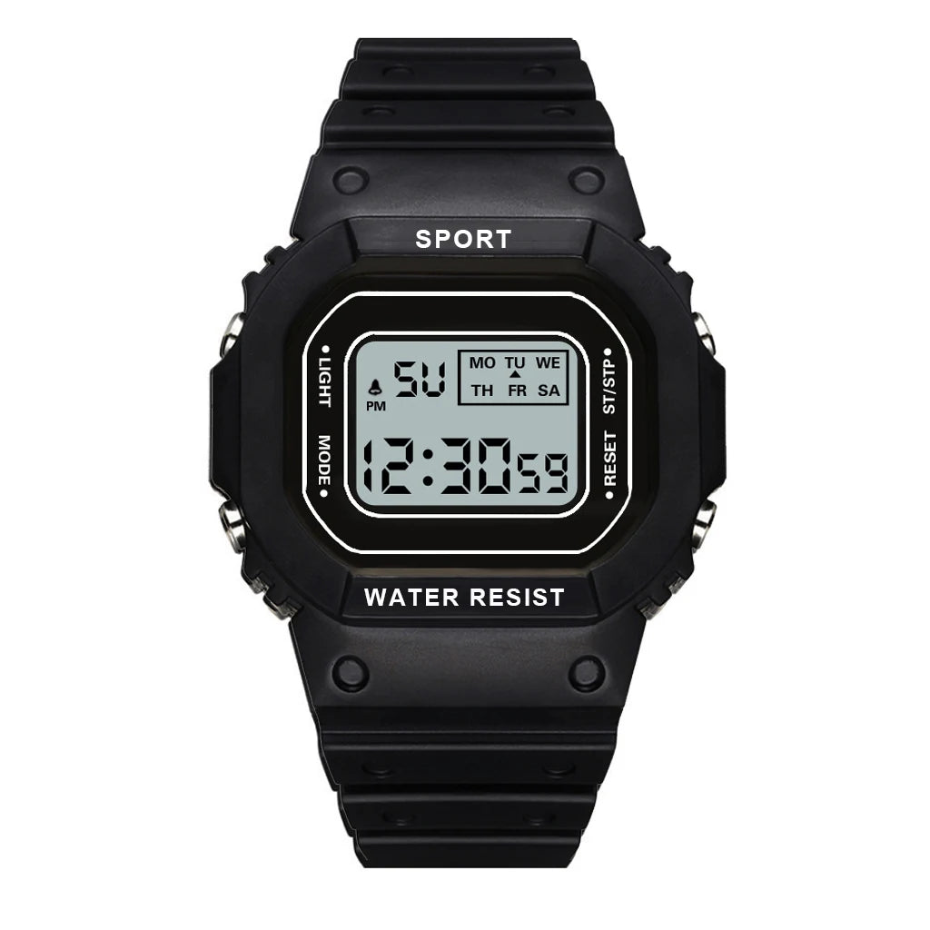 YIKAZE Sports LED Digital Watch – Unisex Waterproof Casual Timepiece
