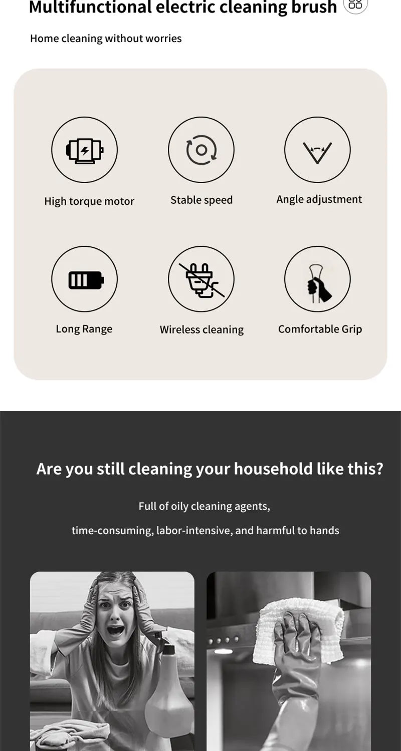 BALASHOV Electric Cleaning Brush – Powerful, Convenient & Multi-Purpose