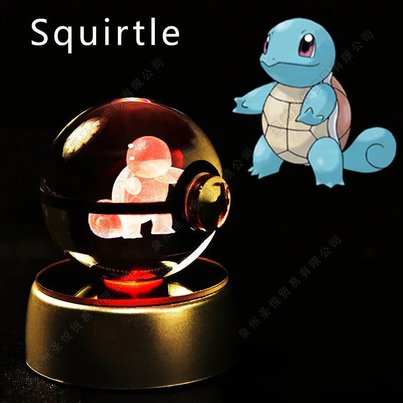Pokémon 3D Crystal Ball Night Light with LED Base
