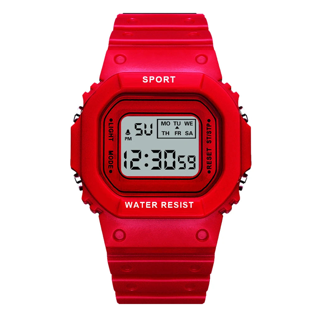 YIKAZE Sports LED Digital Watch – Unisex Waterproof Casual Timepiece