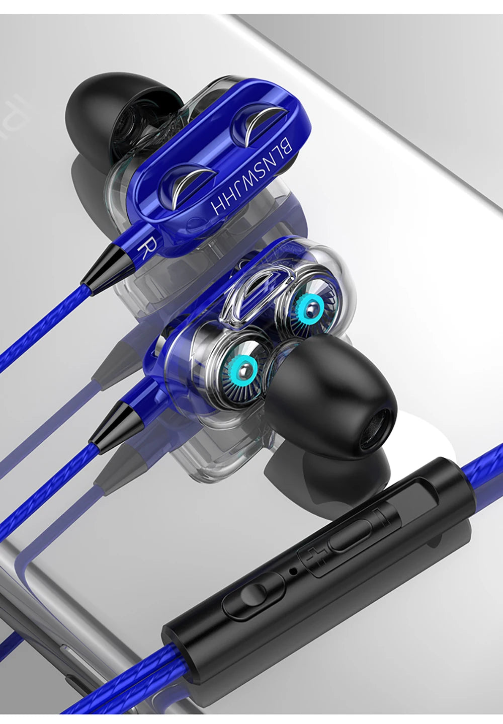 🎧 VAORLO 3.5mm Wired In-Ear Headphones
