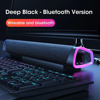 🎵 4D Computer Speaker Bar – Bluetooth 5.0 Surround Sound