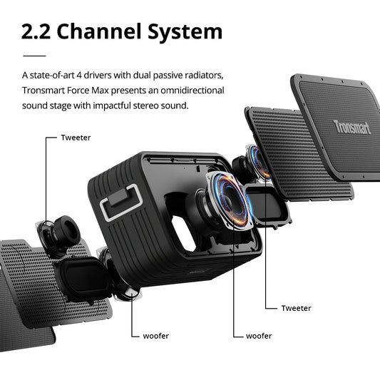 Tronsmart Force Max – 80W Portable Bluetooth Speaker