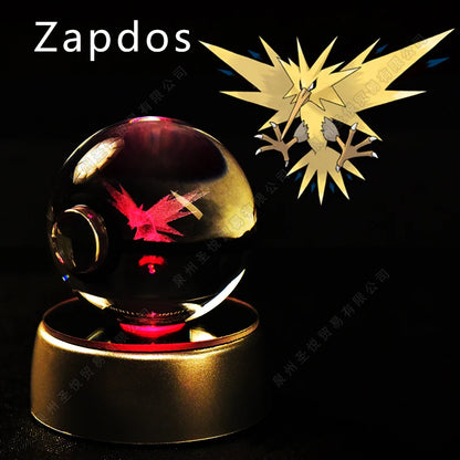 Pokémon 3D Crystal Ball Night Light with LED Base