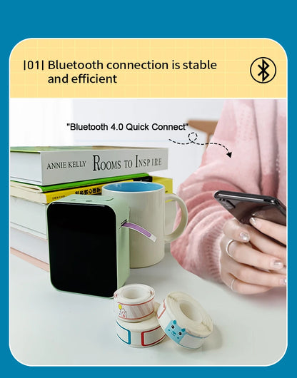Mini Bluetooth Thermal Label Printer – P15 Model