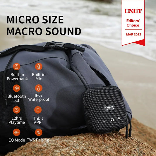 Tribit StormBox Micro 2 – Compact Outdoor Bluetooth Speaker