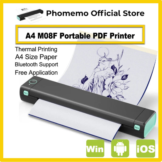 📄 Phomemo M08F Portable A4 Thermal Printer