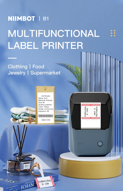 NIIMBOT B1 Bluetooth Thermal Label Printer