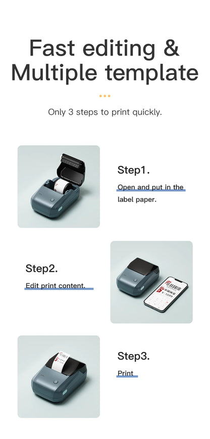 NIIMBOT B1 Bluetooth Thermal Label Printer