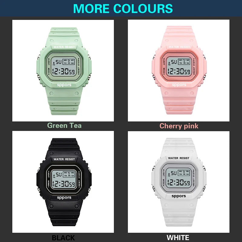 YIKAZE Sports LED Digital Watch – Unisex Waterproof Casual Timepiece