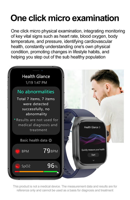 AI Health Smart Watch – Advanced 5-Organ Health Management