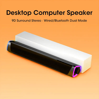 🎵 4D Computer Speaker Bar – Bluetooth 5.0 Surround Sound