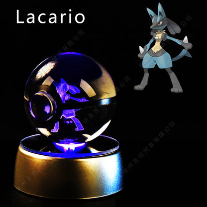 Pokémon 3D Crystal Ball Night Light with LED Base