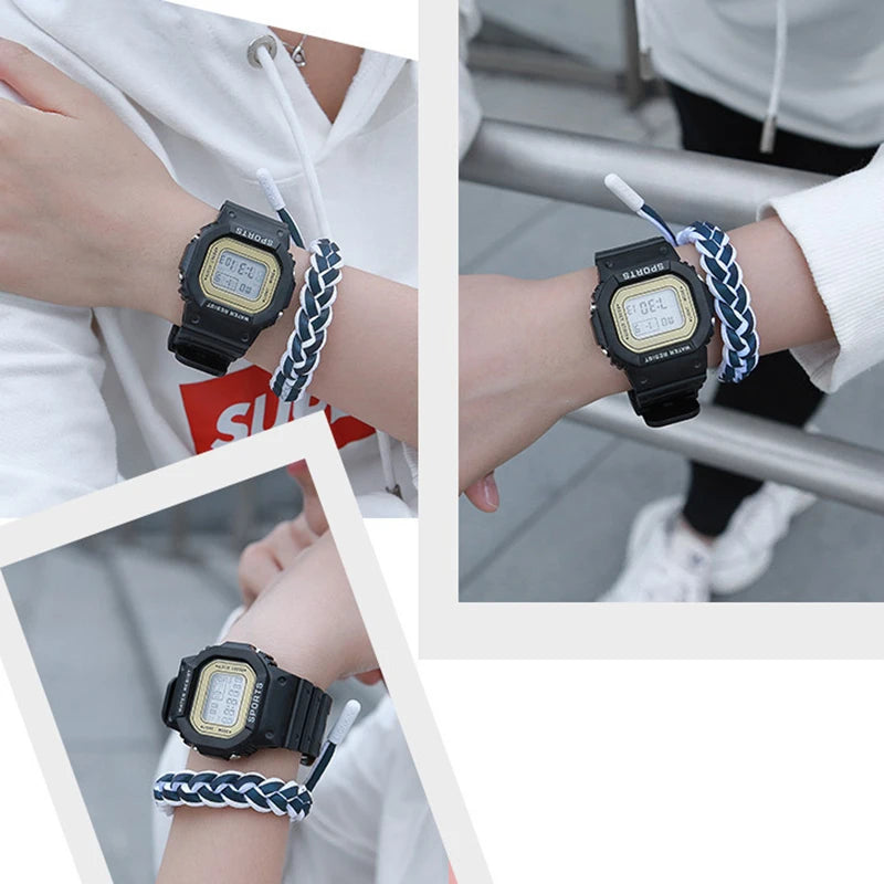 YIKAZE Sports LED Digital Watch – Unisex Waterproof Casual Timepiece