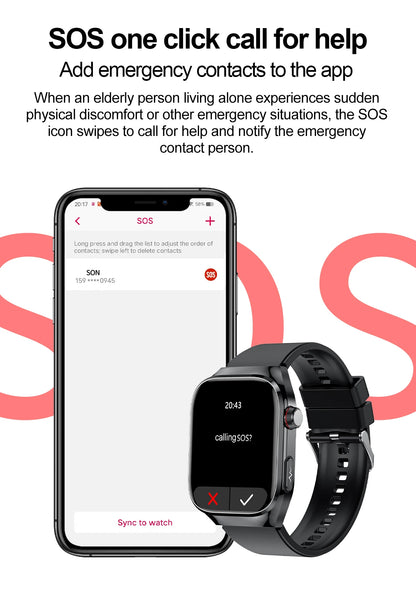 AI Health Smart Watch – Advanced 5-Organ Health Management