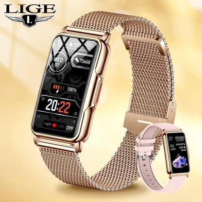 LIGE 1.47" Smartwatch with Bluetooth Calling &amp; Health Monitoring