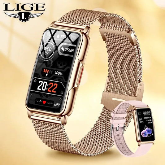 LIGE 1.47" Smartwatch with Bluetooth Calling &amp; Health Monitoring