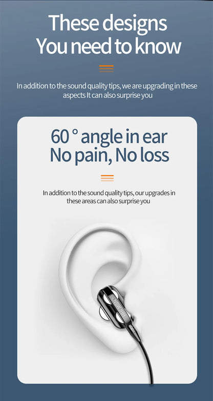 🎧 VAORLO 3.5mm Wired In-Ear Headphones